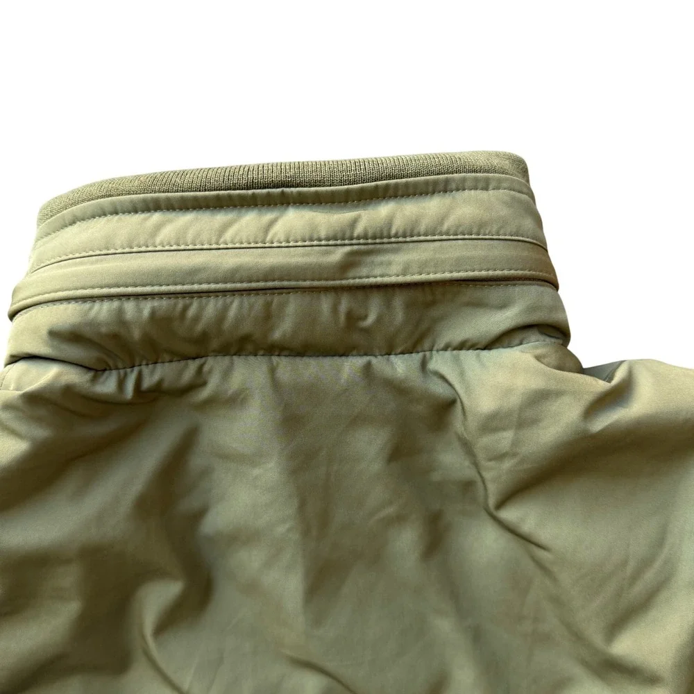 Polo Ralph Lauren Mens Olive Green Fleece Lined Hooded Windbreaker Jacket Small